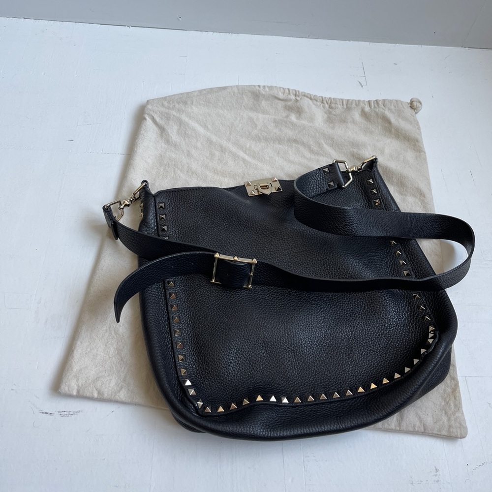 VALENTINO GARAVANI Rockstud Leather Messenger Bag - Picture 5 of 6